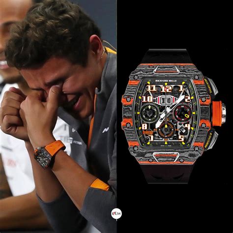 lando norris richard mille watch|f1 racing gloves with watch.